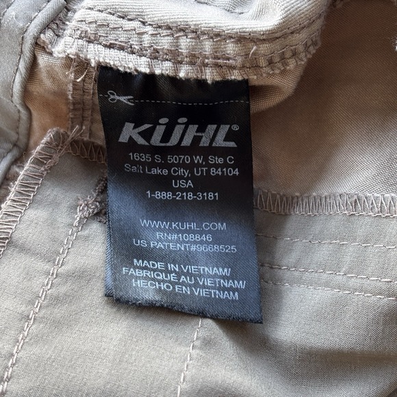 Kuhl Free Radikl Pants 36x34 Khaki Stretch Outdoor Hiking Workwear Style 5170 - Picture 7 of 14
